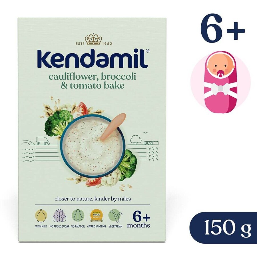 Kendamil Porridge con broccoli, cavolfiori e pomodori 6m+ 150 g