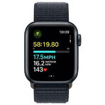 Apple Watch SE GPS boîtier aluminium 40 mm avec boucle sport, minuit minuit