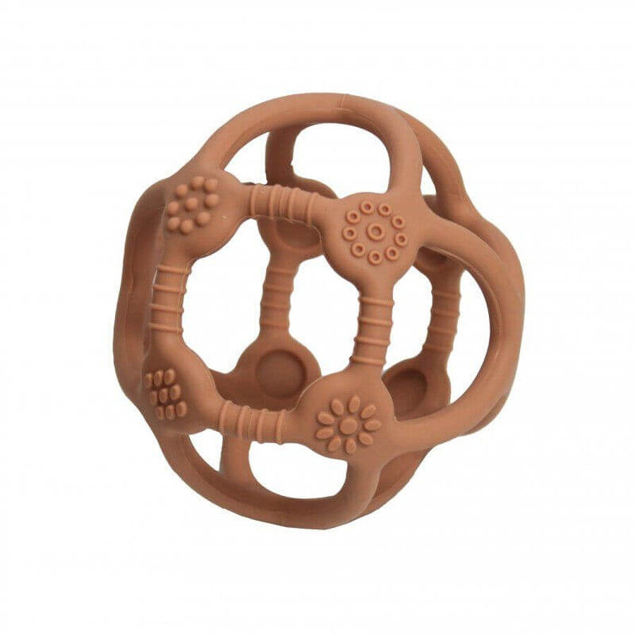 Babymoov silicone Teether B-BALL Terracotta