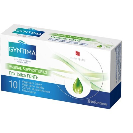 Fytofontana Gyntima Vaginal suppositories Probiotica Forte 10 pcs