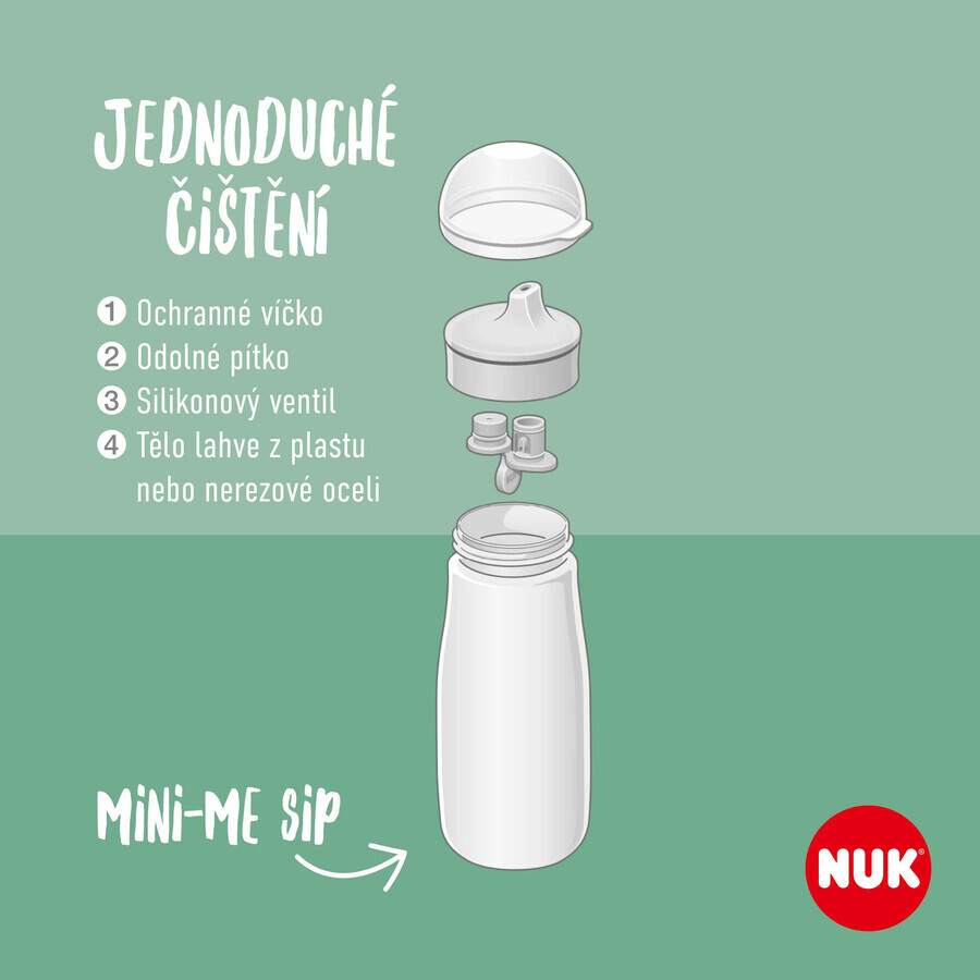 Nuk Sticlă din plastic Mini-Me SIP violet 300 ml