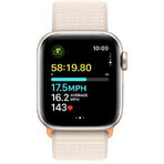 Apple Watch SE GPS 44mm boîtier aluminium avec boucle sport, Starlight