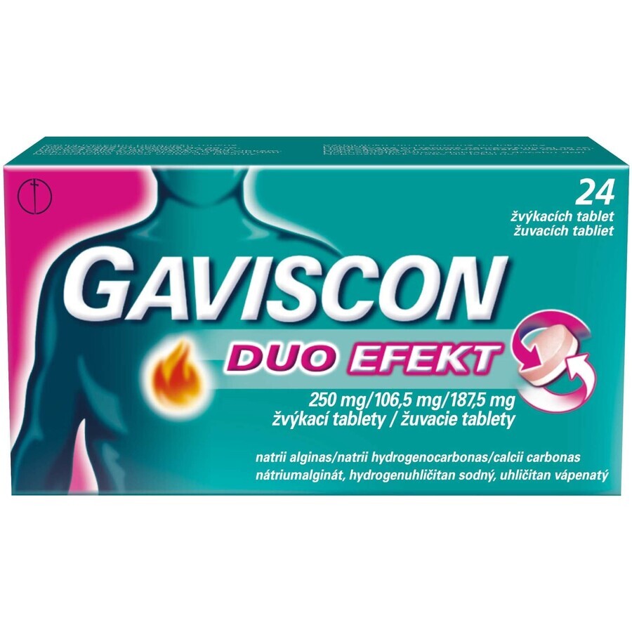 Gaviscon Duo Effect compresse masticabili 24 pz.