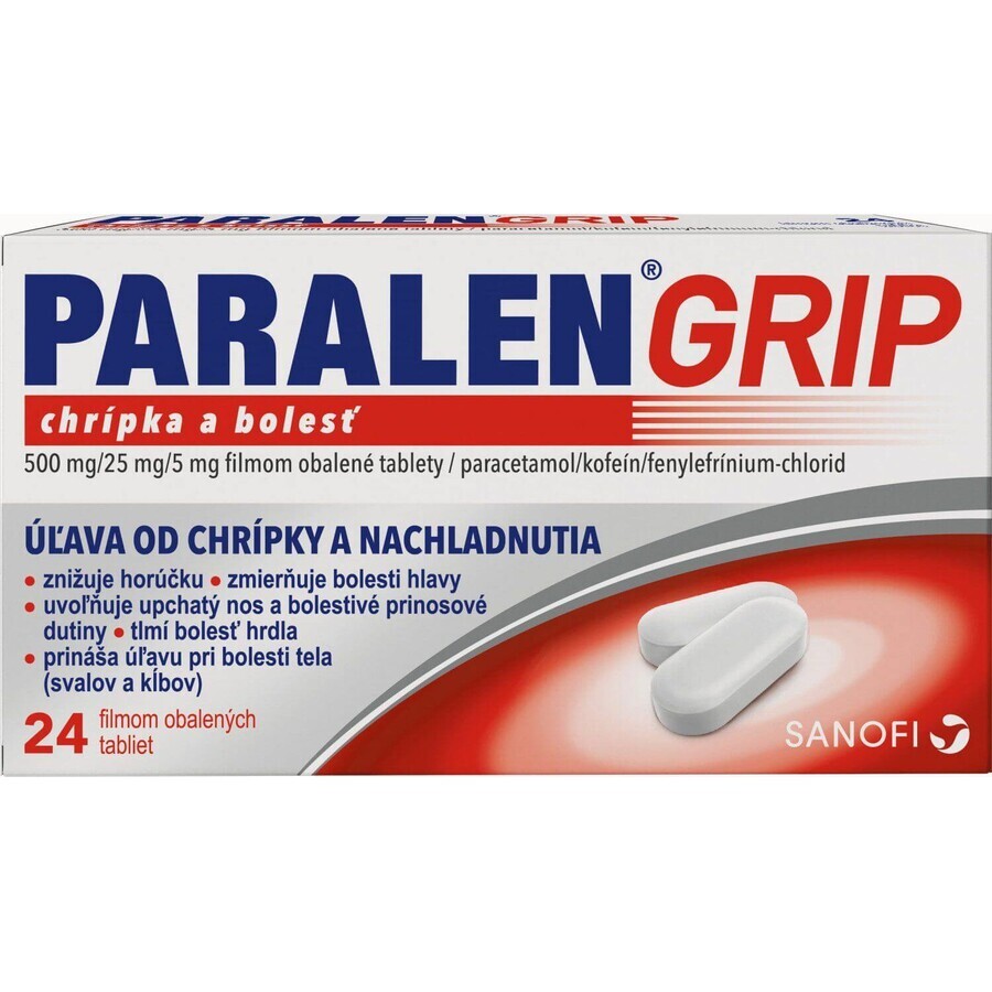 Paralen Grip Griep en Pijn 24 tabletten