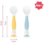 Badabulle Flexible spoon with fork 2 pcs