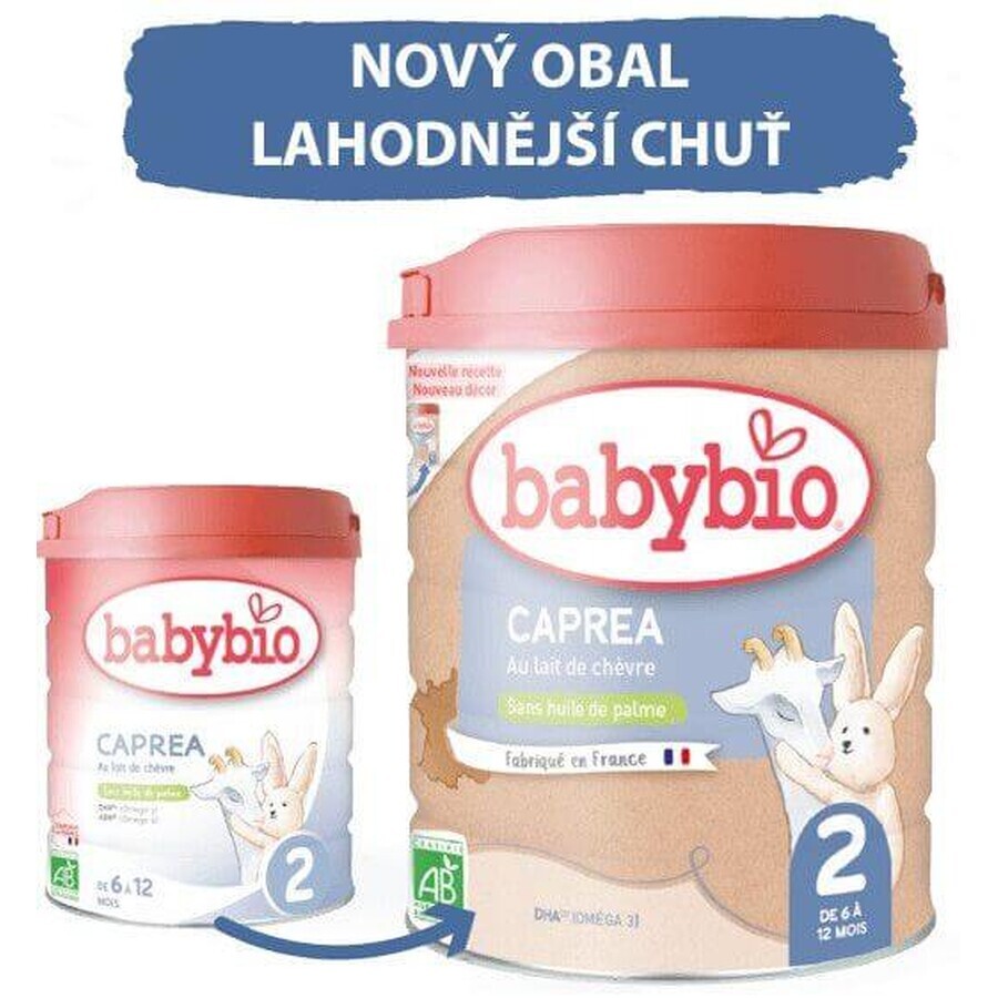 Babybio Caprea 2 Continuación leche de cabra ecológica para lactantes 800 g