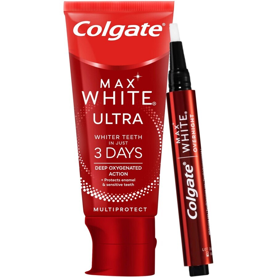 Colgate Overnight pen + Ultra Complete tandpasta