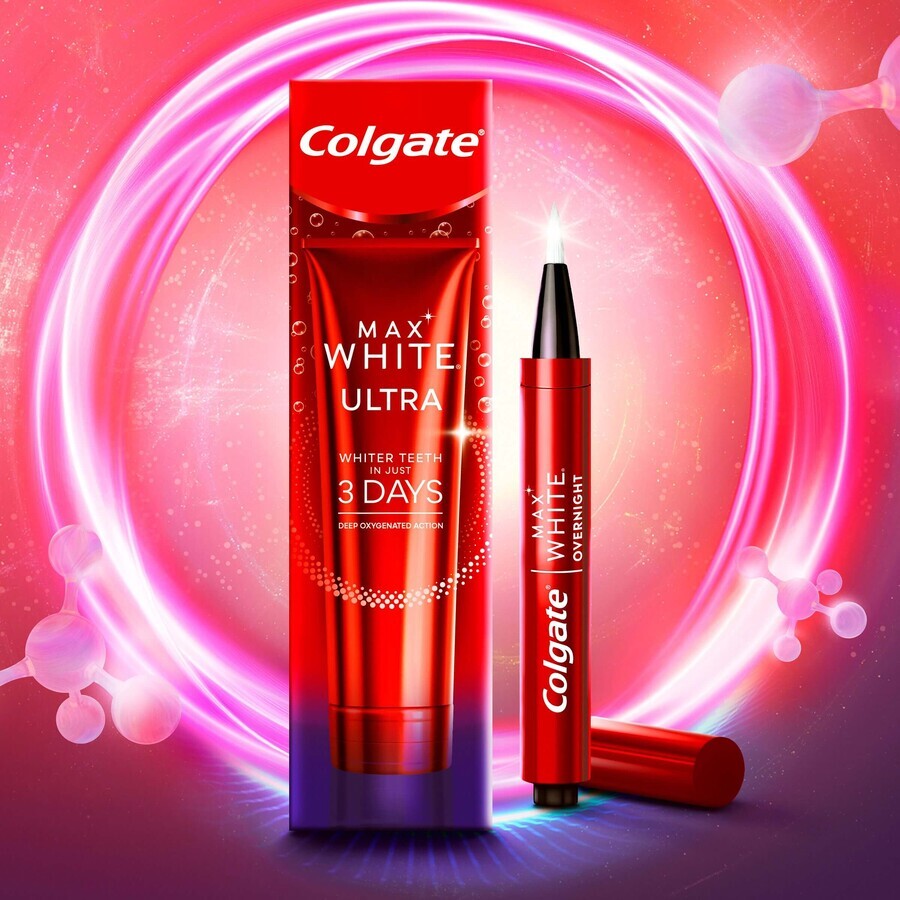 Colgate Overnight pen + Ultra Complete tandpasta