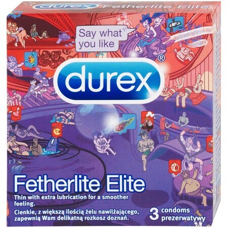 Durex Fetherlite Elite Condoms 3 pcs