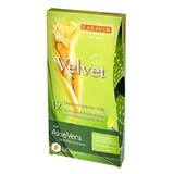 Strisce depilatorie per il corpo con aloe vera Velvet, 12 pezzi, Karaver