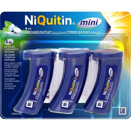 Niquitine mini 4mg tabletten 3 x 20 tabletten