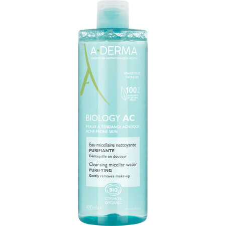 A-Derma Micellar Cleansing Agua micelar limpiadora para pieles con tendencia acneica 400 ml