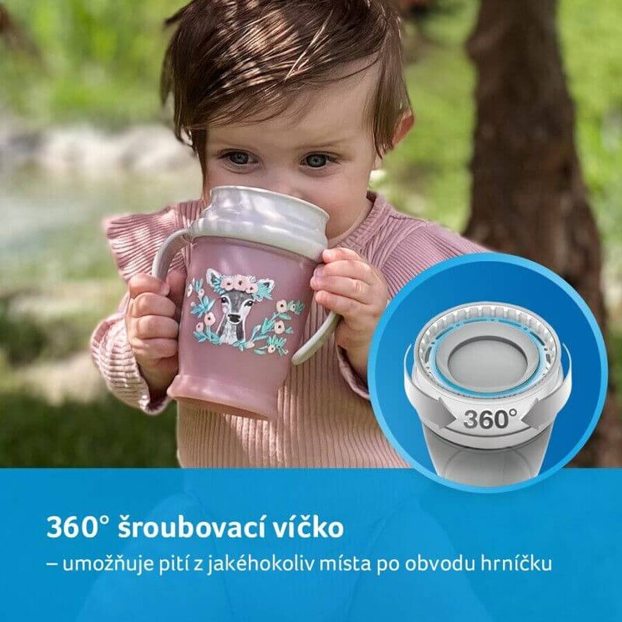 LOVI Mug 360 WILD SOUL 9 m+ fille, 250 ml