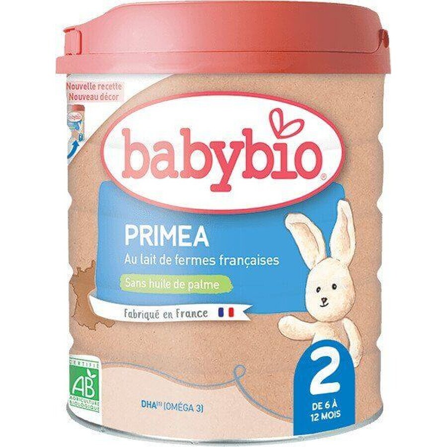 Babybio Primea 2 Continuation latte biologico per bambini 800 g