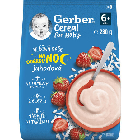 Gerber Buonanotte Fragola Porridge Cereali 230 g