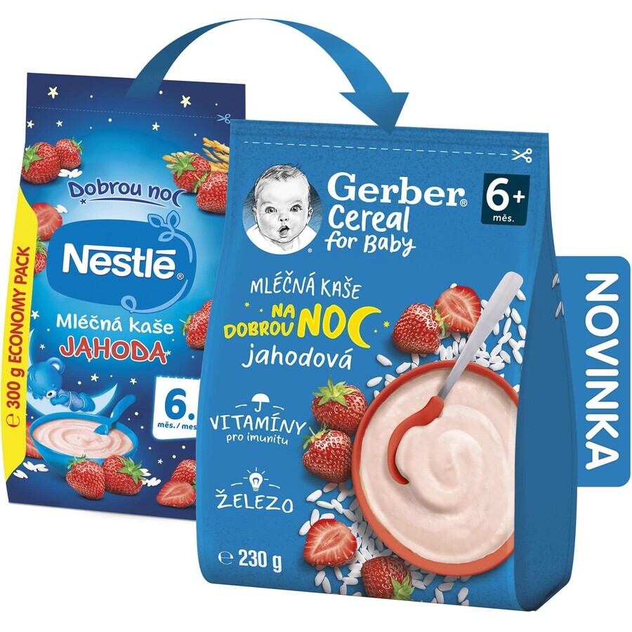 Gerber Buonanotte Fragola Porridge Cereali 230 g