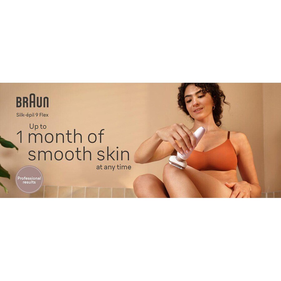 Braun Silk-épil 9 Flex, Depiladora 9-360 3D blanco/rosa