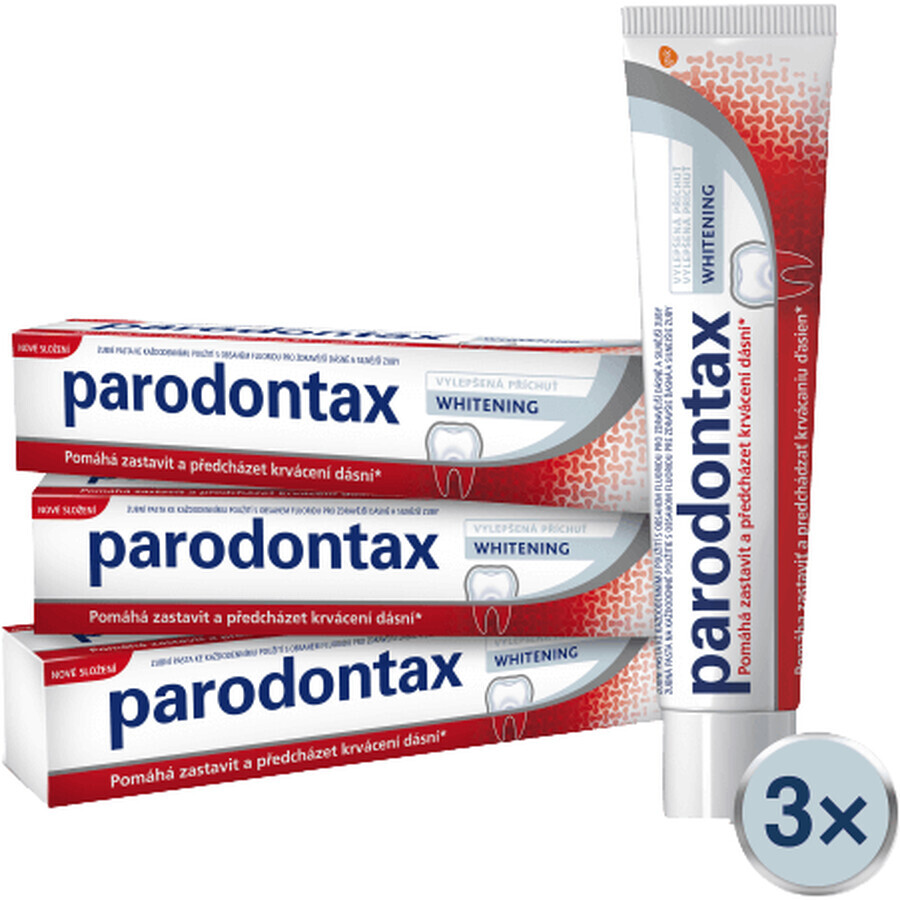 Parodontax Dentifricio sbiancante Tripack 3 x 75 ml