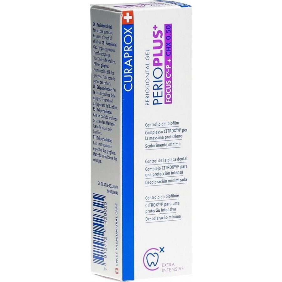 Curaprox Perio Plus Focus CHX 0,50% Gel dentaire 10 ml