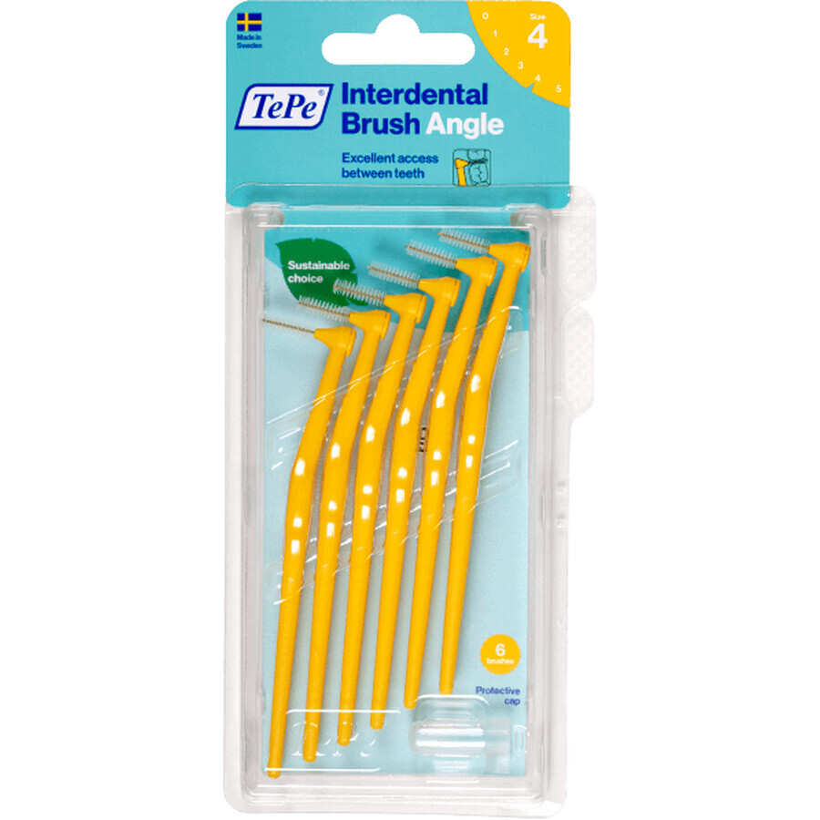 TePe Angle Jaune brosses interdentaires 0,7 mm 6 pcs