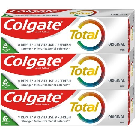 Colgate Total Original Tandpasta 3 x 75 ml