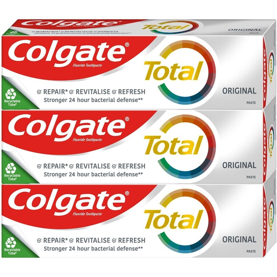 Colgate Total Original Tandpasta 3 x 75 ml