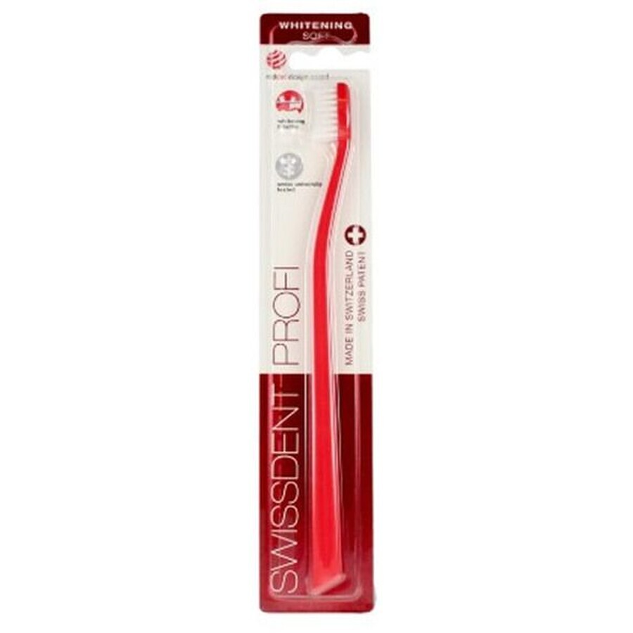 Spazzolino da denti Swissdent Whitening Soft Red