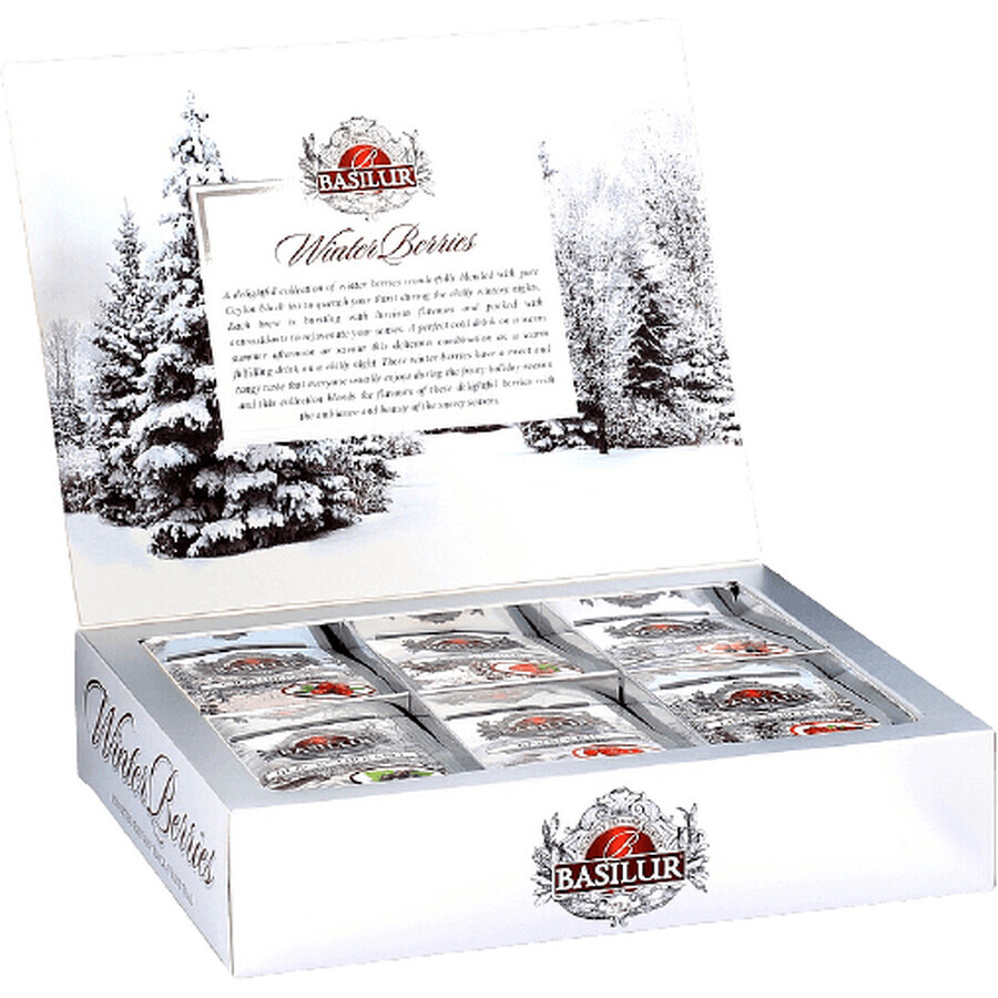 Basilur Winterbessen Assorti verpakking 120 g gastrozakken 60 stuks