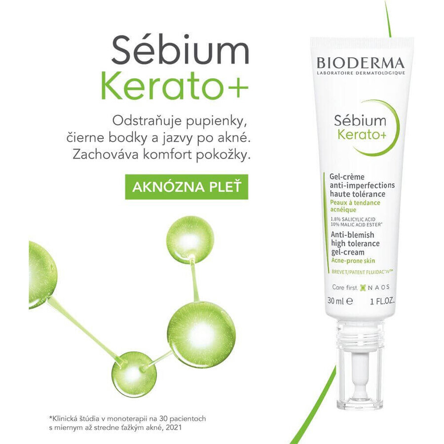 Bioderma Sébium Kerato+ hochverträgliche Akne-Gel-Creme 30 ml