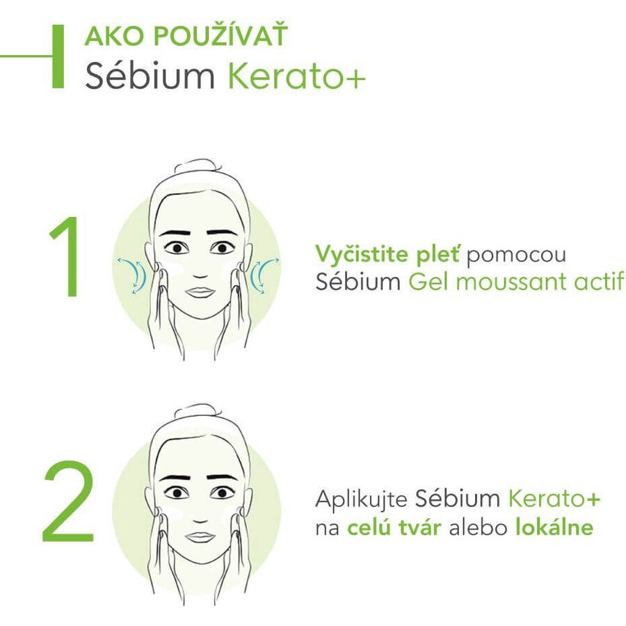 Bioderma Sébium Kerato+ hochverträgliche Akne-Gel-Creme 30 ml