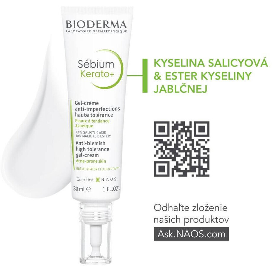 Bioderma Sébium Kerato+ hochverträgliche Akne-Gel-Creme 30 ml