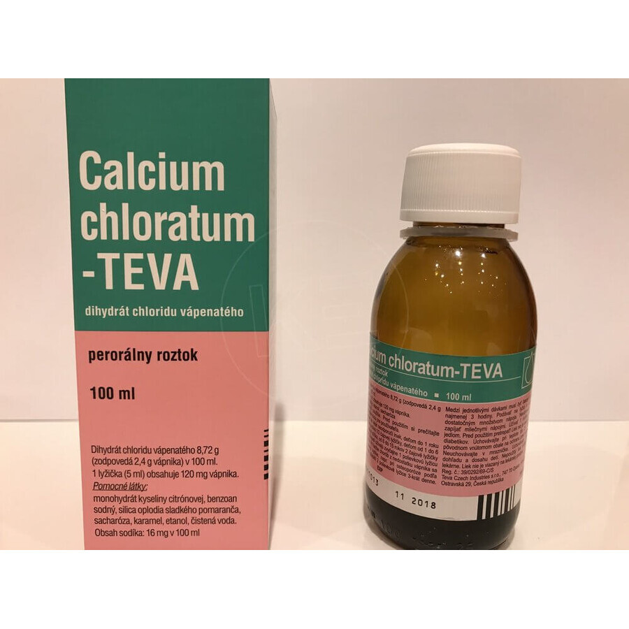 Calcium Chloratum - Teva, oral solution 100 ml