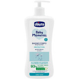 Chicco Baby momente de protecție Șampon de corp cu dozator, 93% ingrediente naturale 750 ml