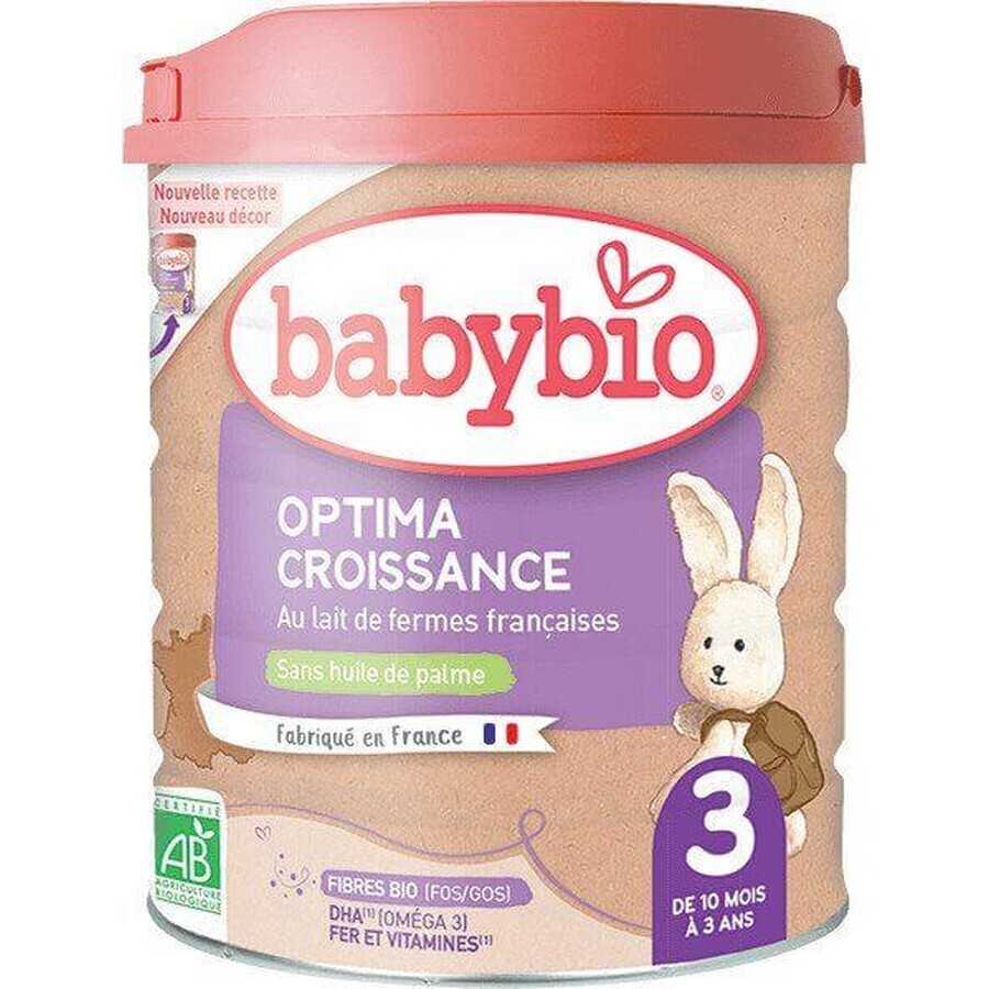 Babybio Optima 3 Toddler organic baby milk 800 g