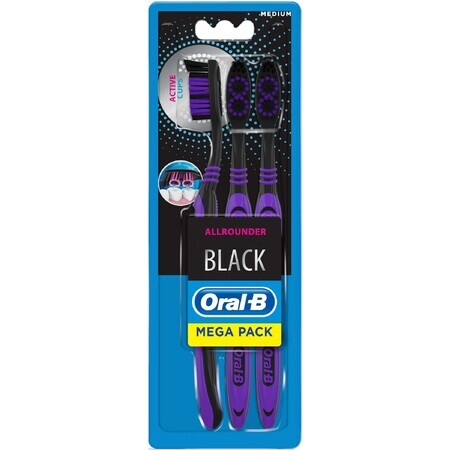 Periuță de dinți Oral-B Sensitive Black 3 buc