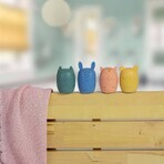 Petite&Mars Giocattoli da bagno in silicone AMIGOS 6m+ 4 pezzi