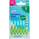 TePe Scovolini interdentali misura 5 verde 0,8 mm, scatola di carta 6 pz.