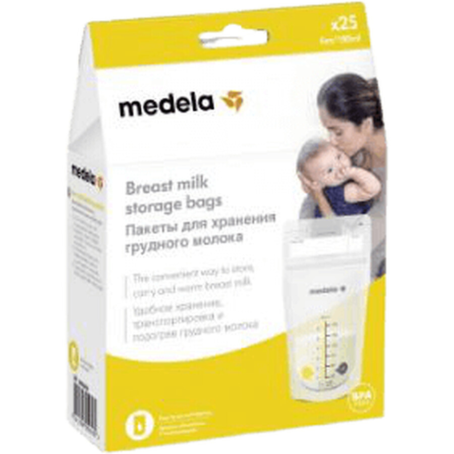 Medela bewaarzakjes voor moedermelk 25 x 180 ml