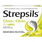 Strepsils sugar-free lozenges lemon 24 lozenges