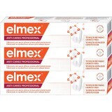 Elmex Anti-Karies Schutz Professionelle Zahnpasta 3 x 75 ml