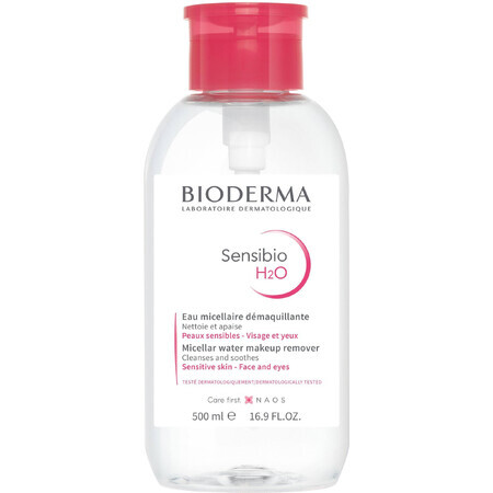 Bioderma Sensibio H2O apă micelară pentru piele sensibilă cu pompă 1x500 ml 500 ml