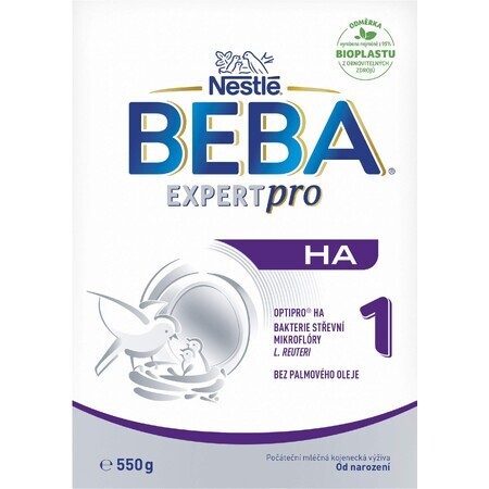 Nestlé Beba Expertpro HA 1, latte artificiale, dalla nascita, 550 g