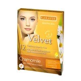 Facial depilatory strips with chamomile extract Velvet, 12 pieces, Karaver