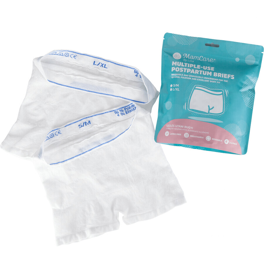 MomCare Reusable Postpartum Panties Size. L-XL 4 pcs