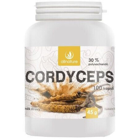 Allnature Cordyceps 100 cápsulas