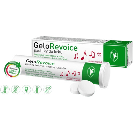 GeloRevoice keelpastilles, menthol kers 10 stuks