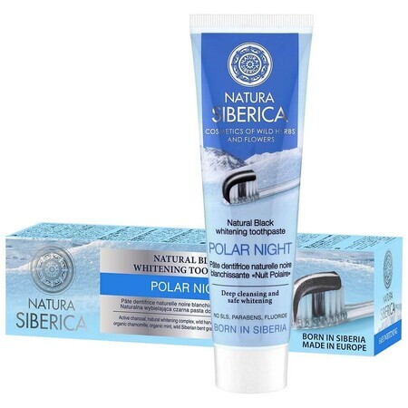 Dentifricio Natura Siberica Sbiancante Nero Naturale - Notte Polare 100 g