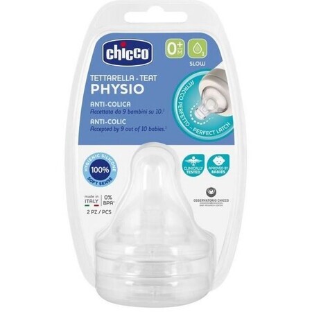 Chicco Chupete Biberón Perfect 5/Bienestar fisiológico flujo lento 0m+ 2 pcs