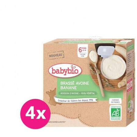 Babybio porridge di avena con banana 4 x 85 g