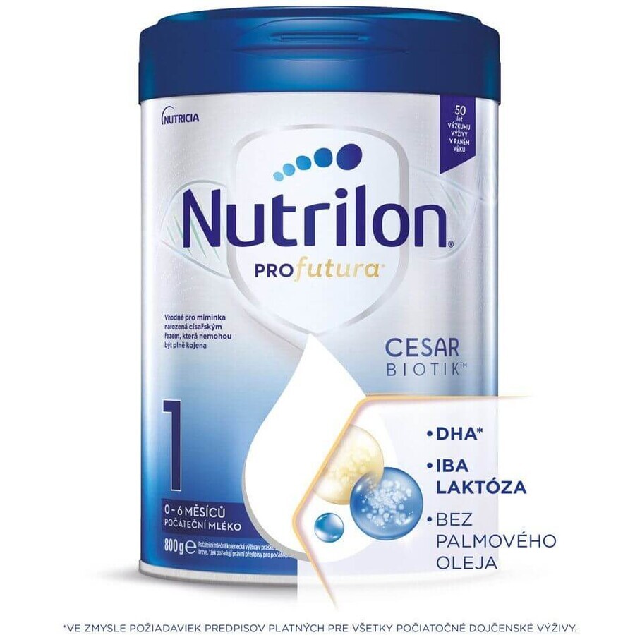 Nutrilon Profutura Cesarbiotik 1 zuigelingenmelk vanaf de geboorte 800 g